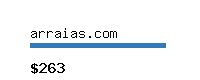 arraias.com Website value calculator