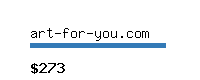 art-for-you.com Website value calculator