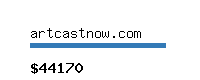 artcastnow.com Website value calculator