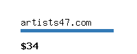 artists47.com Website value calculator