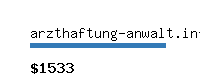 arzthaftung-anwalt.info Website value calculator