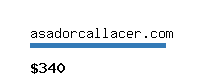asadorcallacer.com Website value calculator
