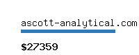 ascott-analytical.com Website value calculator