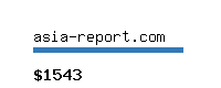 asia-report.com Website value calculator