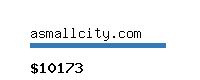 asmallcity.com Website value calculator