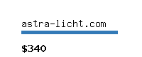 astra-licht.com Website value calculator