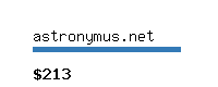 astronymus.net Website value calculator