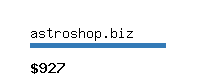 astroshop.biz Website value calculator