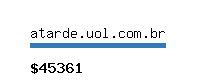 atarde.uol.com.br Website value calculator