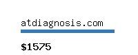atdiagnosis.com Website value calculator