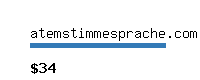 atemstimmesprache.com Website value calculator