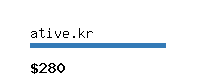 ative.kr Website value calculator