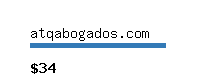 atqabogados.com Website value calculator
