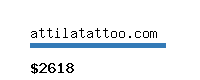 attilatattoo.com Website value calculator