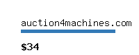 auction4machines.com Website value calculator