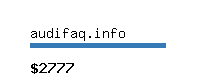 audifaq.info Website value calculator