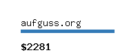 aufguss.org Website value calculator