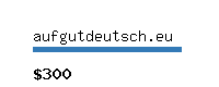 aufgutdeutsch.eu Website value calculator