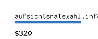 aufsichtsratswahl.info Website value calculator