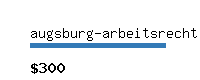 augsburg-arbeitsrecht.com Website value calculator