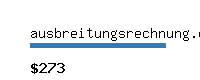 ausbreitungsrechnung.com Website value calculator