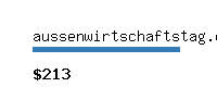 aussenwirtschaftstag.org Website value calculator