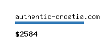 authentic-croatia.com Website value calculator