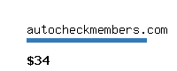 autocheckmembers.com Website value calculator