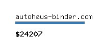 autohaus-binder.com Website value calculator