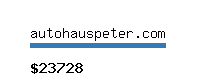 autohauspeter.com Website value calculator