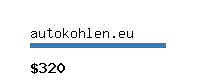 autokohlen.eu Website value calculator