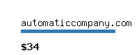 automaticcompany.com Website value calculator