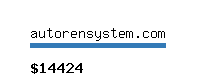 autorensystem.com Website value calculator