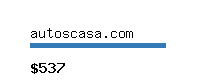 autoscasa.com Website value calculator