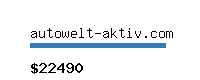 autowelt-aktiv.com Website value calculator