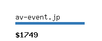 av-event.jp Website value calculator