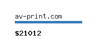 av-print.com Website value calculator