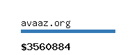 avaaz.org Website value calculator