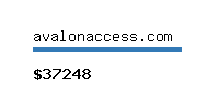 avalonaccess.com Website value calculator