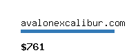avalonexcalibur.com Website value calculator