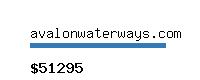 avalonwaterways.com Website value calculator