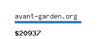 avant-garden.org Website value calculator