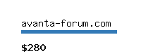 avanta-forum.com Website value calculator