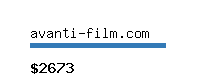 avanti-film.com Website value calculator
