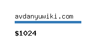 avdanyuwiki.com Website value calculator