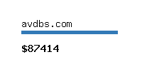 avdbs.com Website value calculator