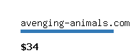 avenging-animals.com Website value calculator