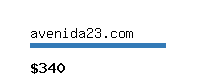 avenida23.com Website value calculator