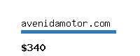 avenidamotor.com Website value calculator