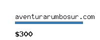 aventurarumbosur.com Website value calculator